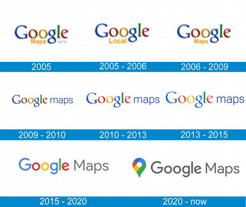 Google Maps Logo historia