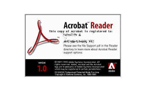 Adobe Acrobat Logo 1993