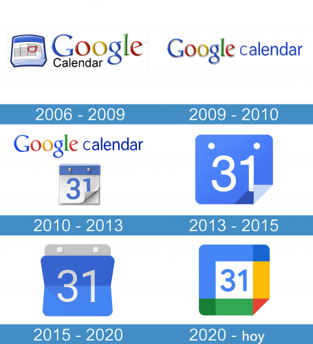 Google Calendar Logo historia