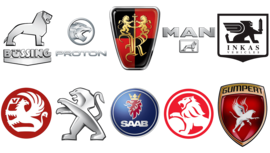 Car logos with lions tumb