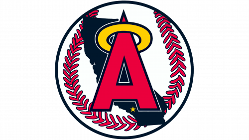 Los Angeles Angels of Anaheim Logo 1986