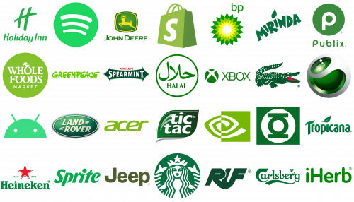 Los logos más famosos en verde